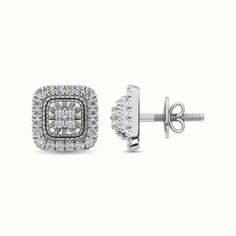 10K White Gold 1/3 Ct.Tw. Diamond Stud Earrings  Picasso Gold & Diamond Jewelry