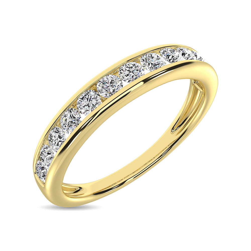 Channel Set Diamond 1 ct. tw. Anniversary Band, side profile view showing the band