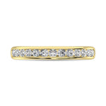 Channel Set Diamond 1 ct. tw. Anniversary Band, top view of the diamonds