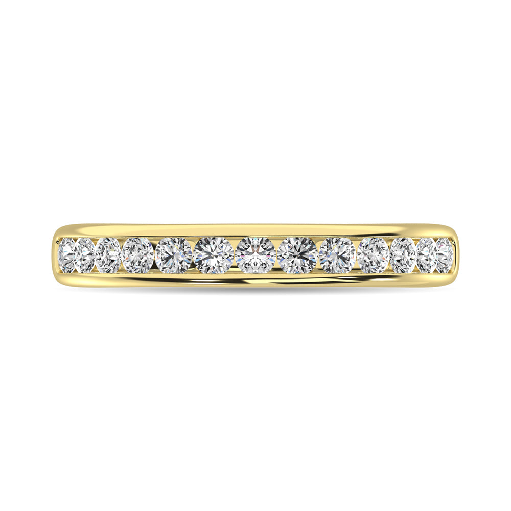 Channel Set Diamond 1 ct. tw. Anniversary Band, top view of the diamonds
