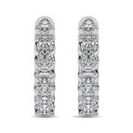 10K White Gold Diamond 1 Ct.Tw. Hoop Earrings  Picasso Gold & Diamond Jewelry