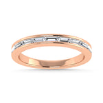 Diamond 3/8 ct. tw. Baguette Cut Anniversary Band in 14K Rose Gold | Picasso Gold & Diamond
