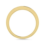 Diamond 3/8 ct. tw. Baguette Cut Anniversary Band in 14K Yellow Gold, close-up of the diamond setting