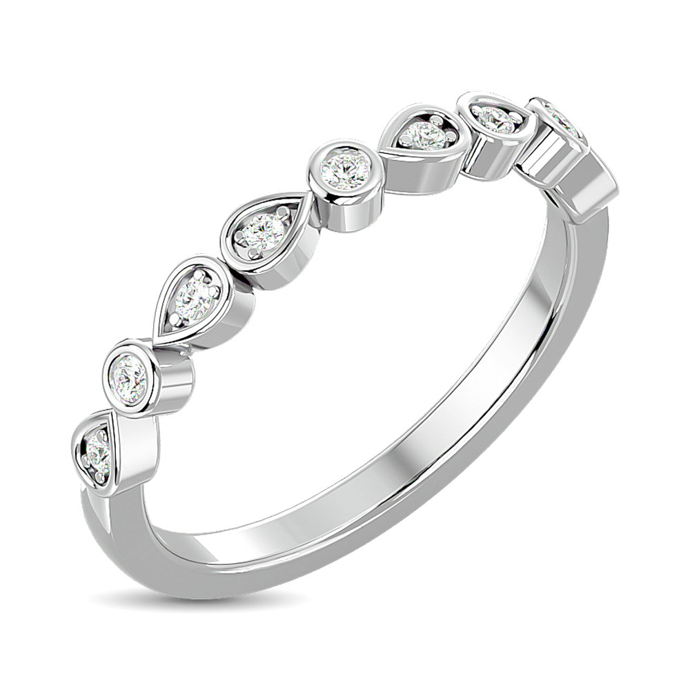 Diamond Stackable Band 1/10 Ct.tw in 10K White Gold