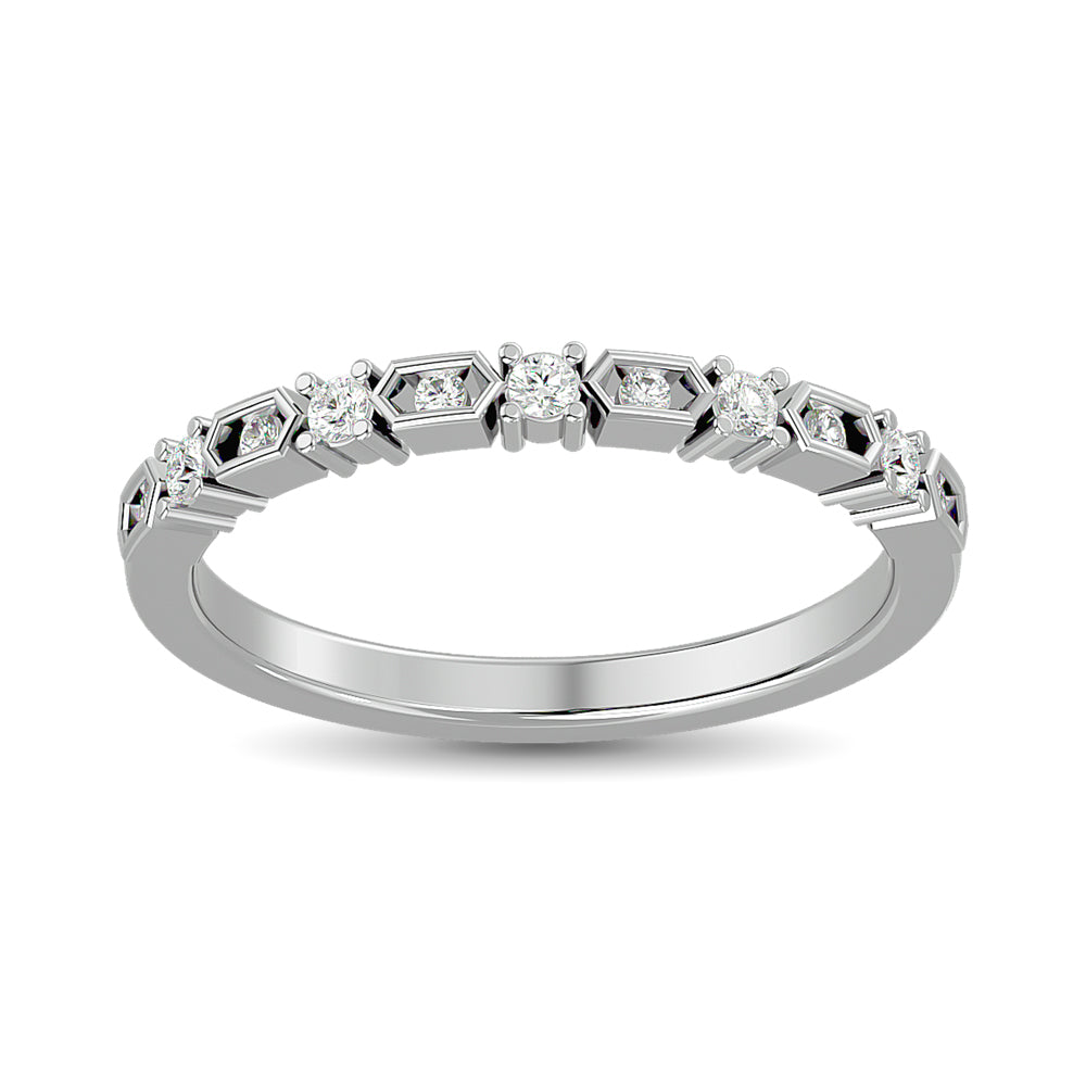 Diamond Stackable Band 1/6 Ct.tw in 14K White Gold