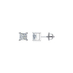1 CTW Natural Diamond Stud Earrings 14kt White Gold - Picasso Gold & Diamond Jewelry
