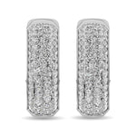 Diamond 2 1/8 Ct.tw Hoop Earrings in 14K White Gold  Picasso Gold & Diamond Jewelry