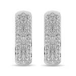 Earrings Diamond 2 1/10 Ct.tw Hoop Earrings in 14K White Gold Diamond 2 1/10 Ct.tw Hoop Earrings in 14K White Gold 62941W