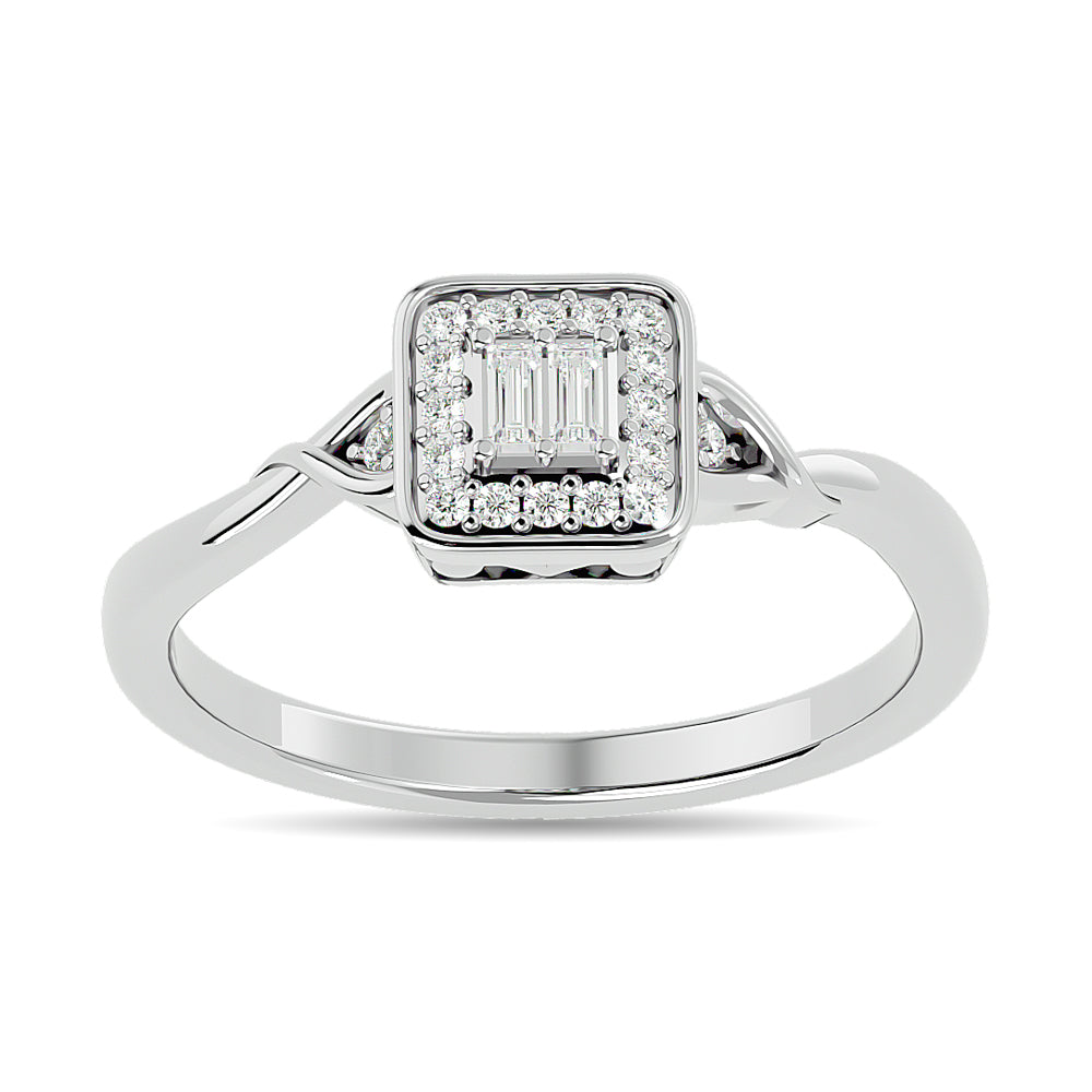 Diamond 1/6 Ct.tw Promise Ring in 10K White Gold