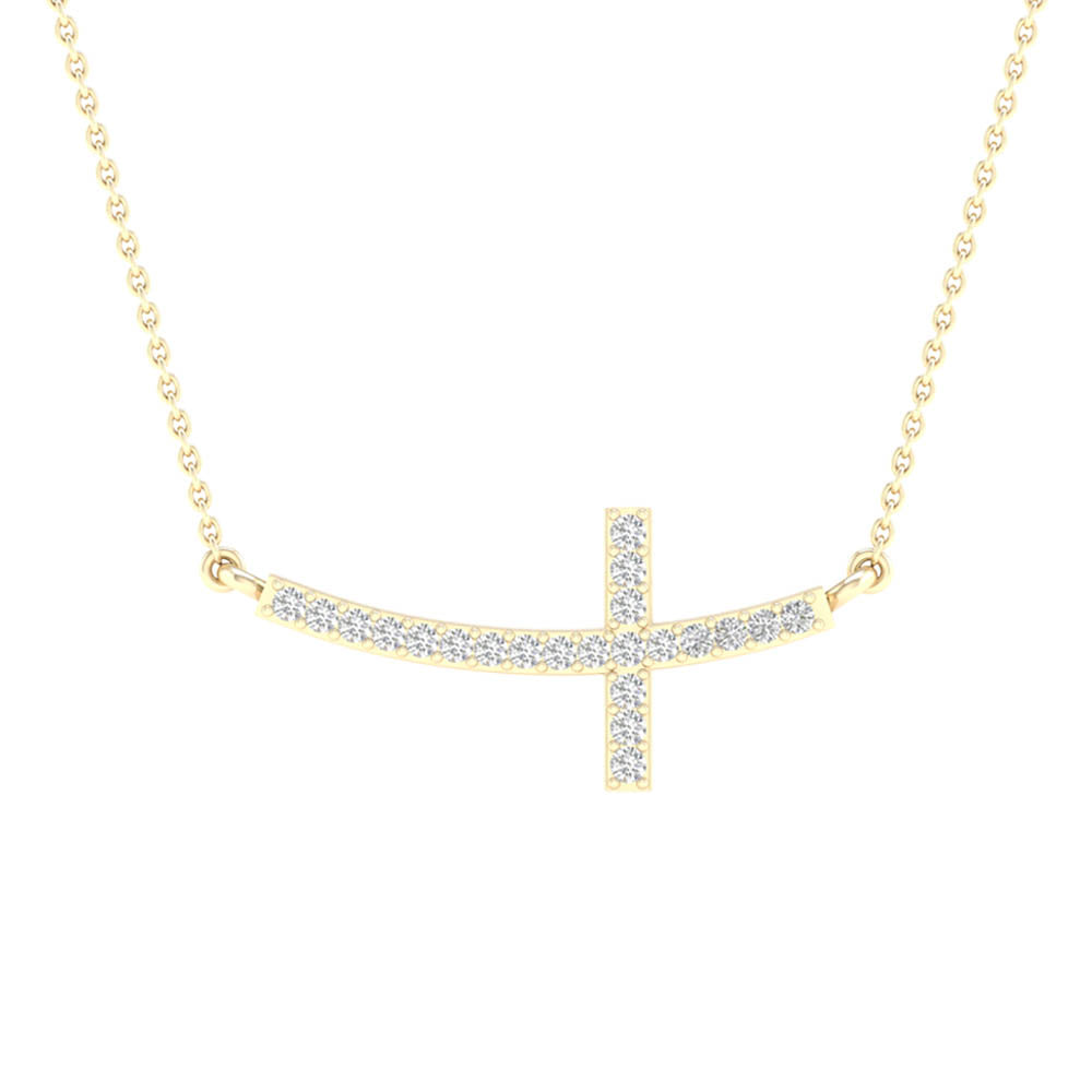 10K 0.06ct Diamond Neckalce - Picasso Gold & Diamond Jewelry