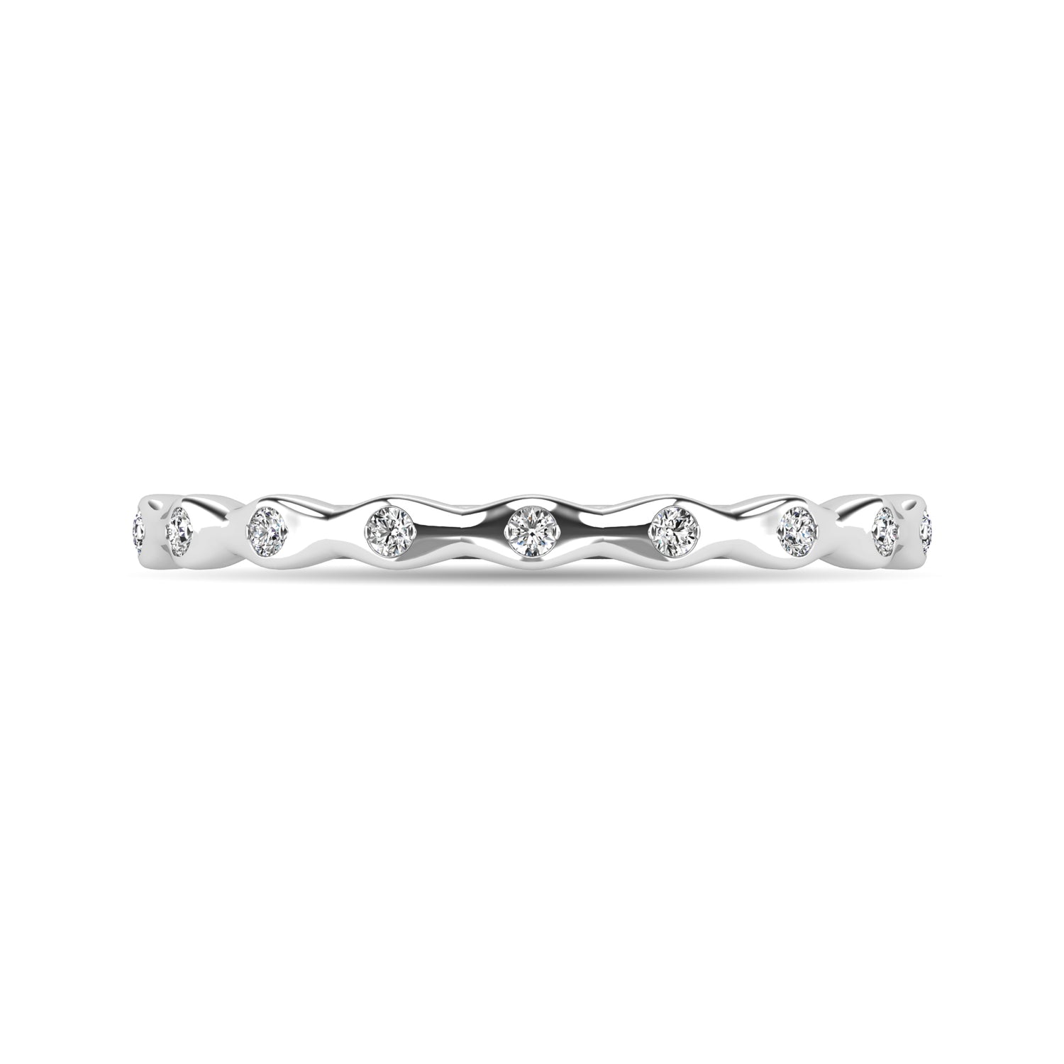 Diamond 1/10 Ct.tw Stackable Ring in 14K White Gold