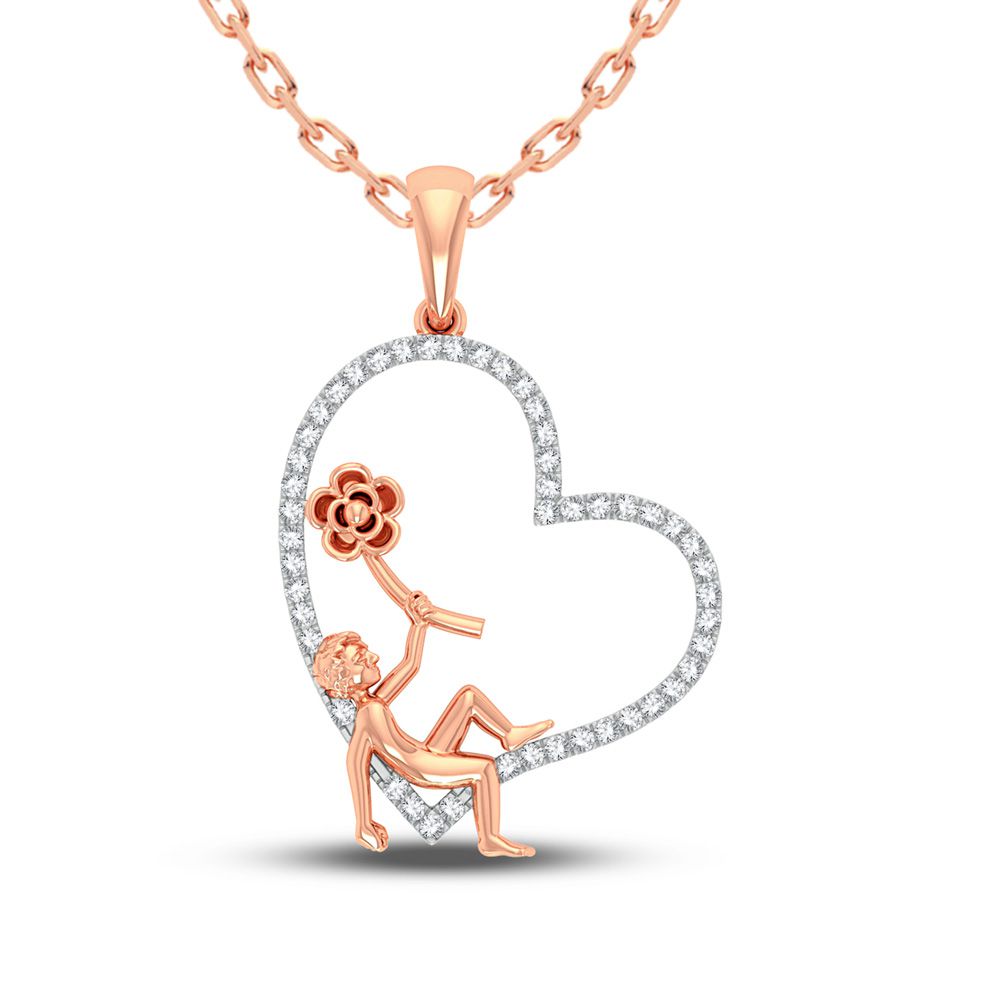10K 0.20CT DIAMOND PENDANT - Picasso Gold & Diamond Jewelry