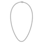 Sterling Silver 3/8 Ct.Tw. Graduated Diamond Tennis Necklace - 16 Inch  Picasso Gold & Diamond Jewelry