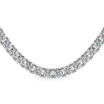 Sterling Silver 3/8 Ct.Tw. Graduated Diamond Tennis Necklace - 16 Inch  Picasso Gold & Diamond Jewelry