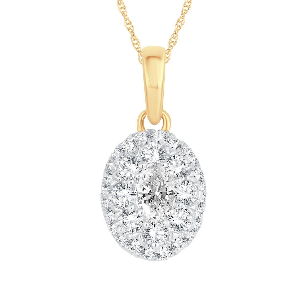14k 0.50ct Diamond Pendants - Picasso Gold & Diamond Jewelry