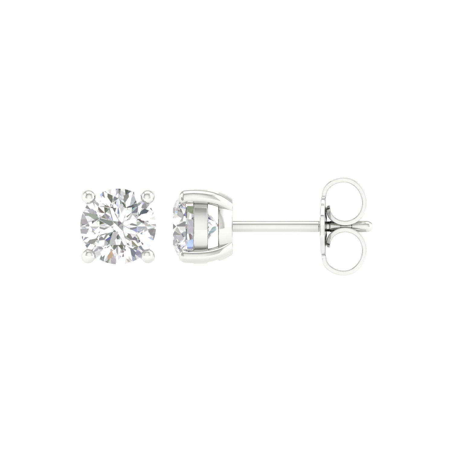 14K 1.00CT Certified Lab Grown Diamond Earrings ( IGI Certified ) - Picasso Gold & Diamond Jewelry
