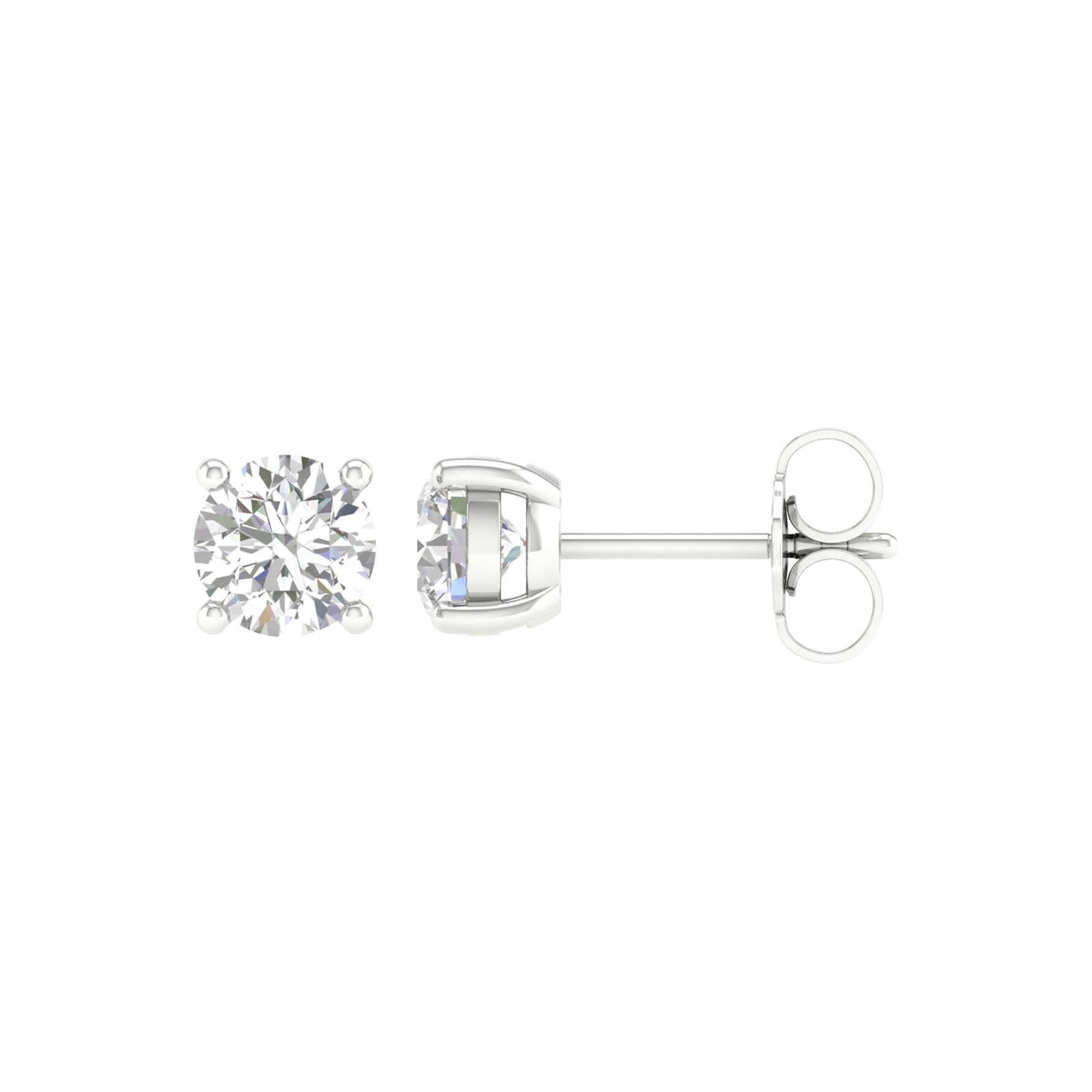 14K 1.00CT Certified Lab Grown Diamond Earrings ( IGI Certified ) - Picasso Gold & Diamond Jewelry
