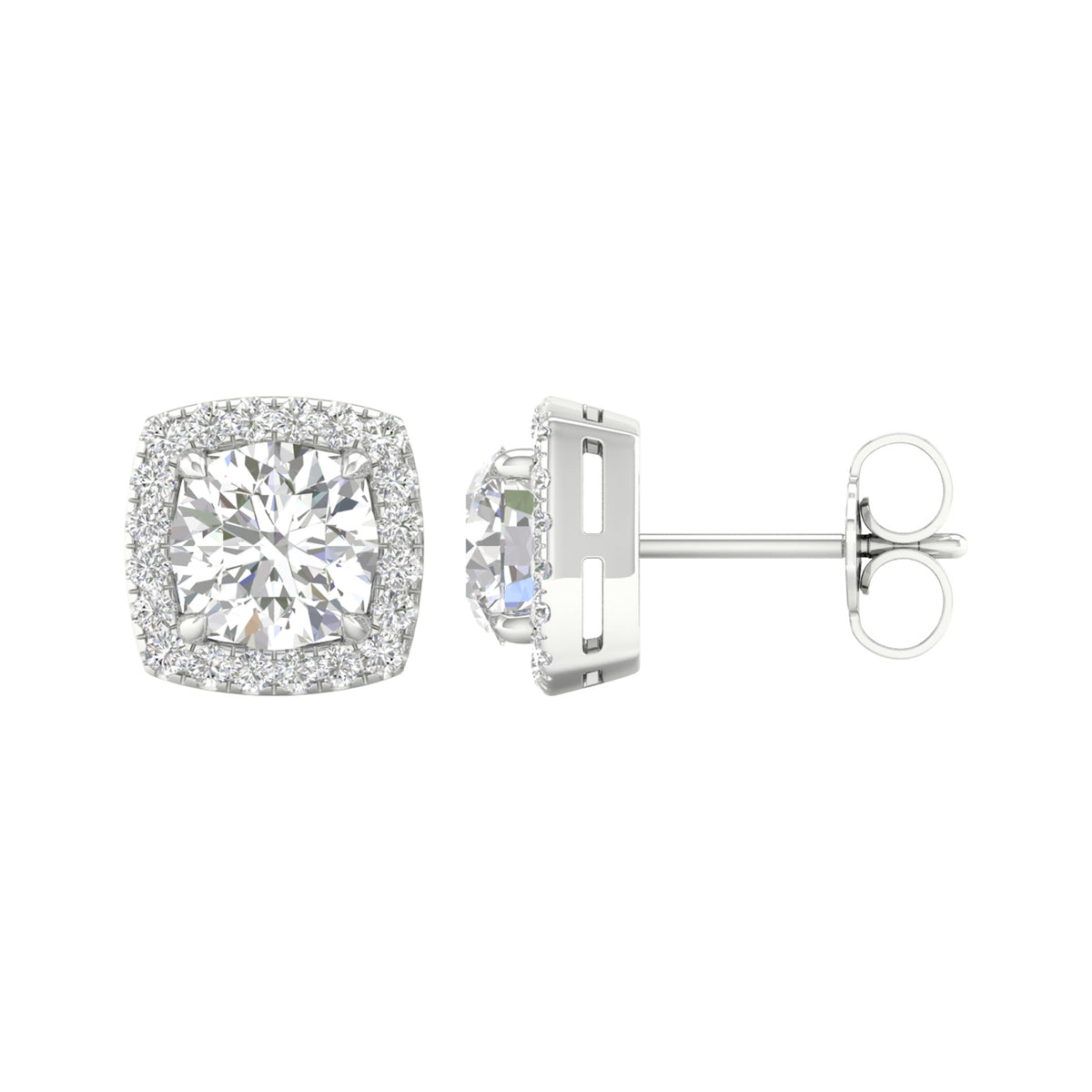 14K 2.25CT Certified Lab Grown Diamond Earrings ( IGI Certified ) - Picasso Gold & Diamond Jewelry
