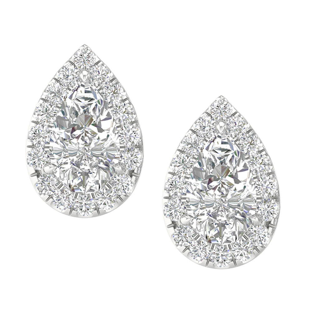 14K 1.15CT Lab Grown Earrings - Picasso Gold & Diamond Jewelry