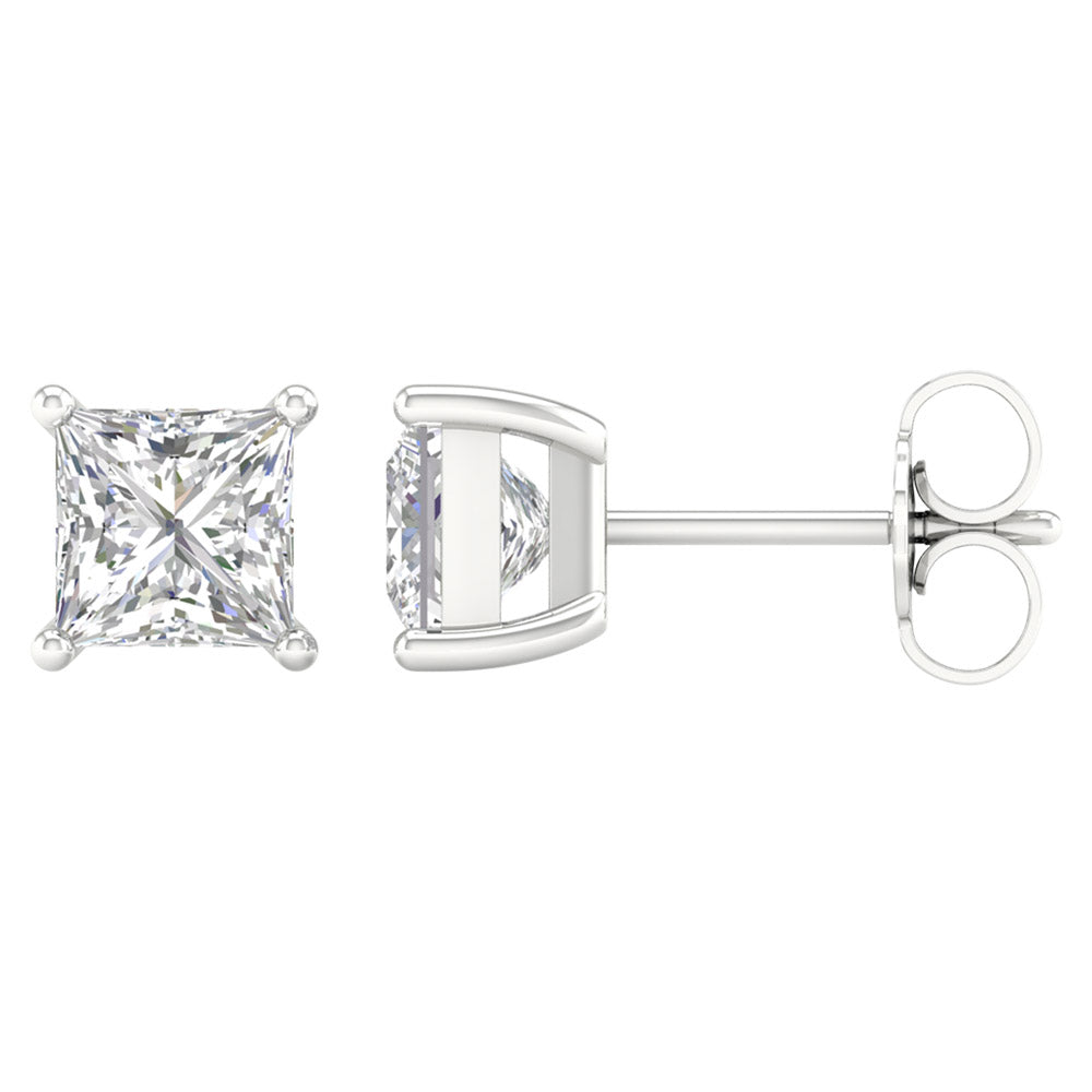 14K 2.00CT Certified Lab Grown Diamond Earrings ( IGI Certified ) - Picasso Gold & Diamond Jewelry