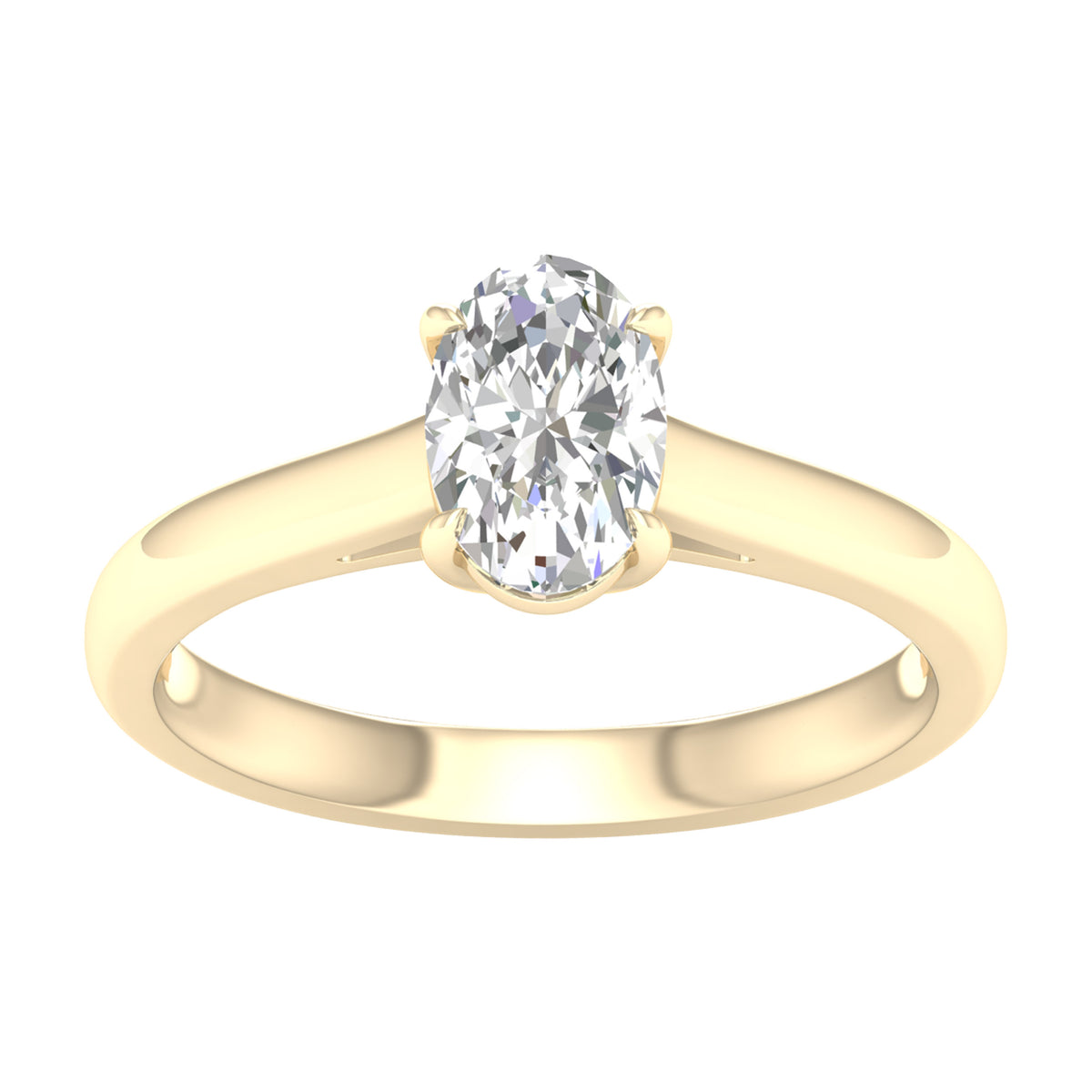 14K 1.00CT  Certified Lab Grown Diamond Ring ( IGI Certified ) - Picasso Gold & Diamond Jewelry