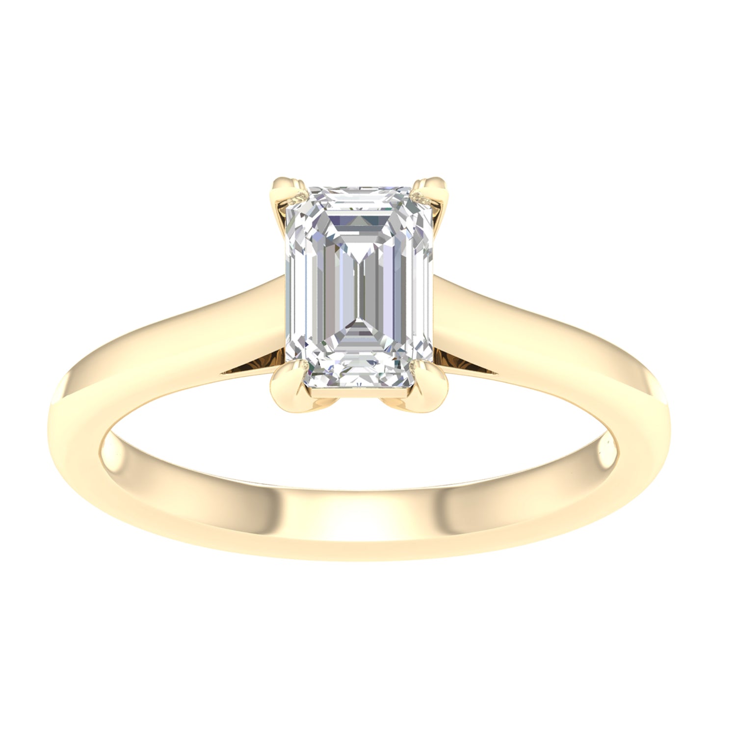 14K 1.00CT Certified Lab Grown Diamond Ring ( IGI Certified ) - Picasso Gold & Diamond Jewelry