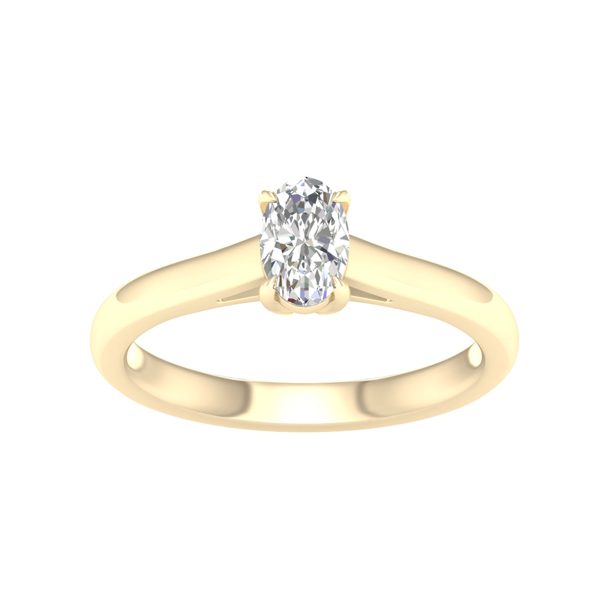 14K 0.50CT Certified Lab Grown Diamond Ring ( IGI Certified ) - Picasso Gold & Diamond Jewelry