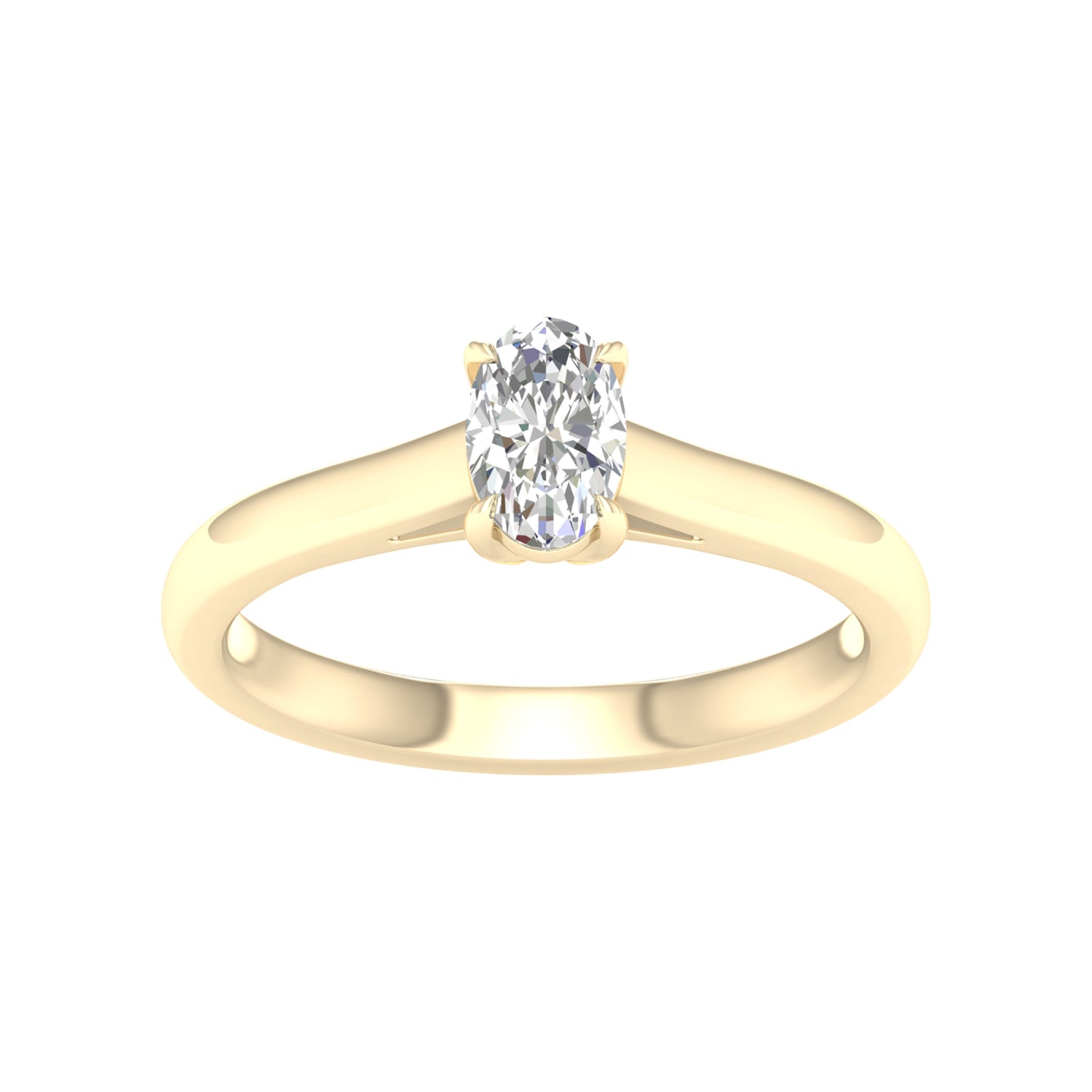 14K 0.50CT Certified Lab Grown Diamond Ring ( IGI Certified ) - Picasso Gold & Diamond Jewelry