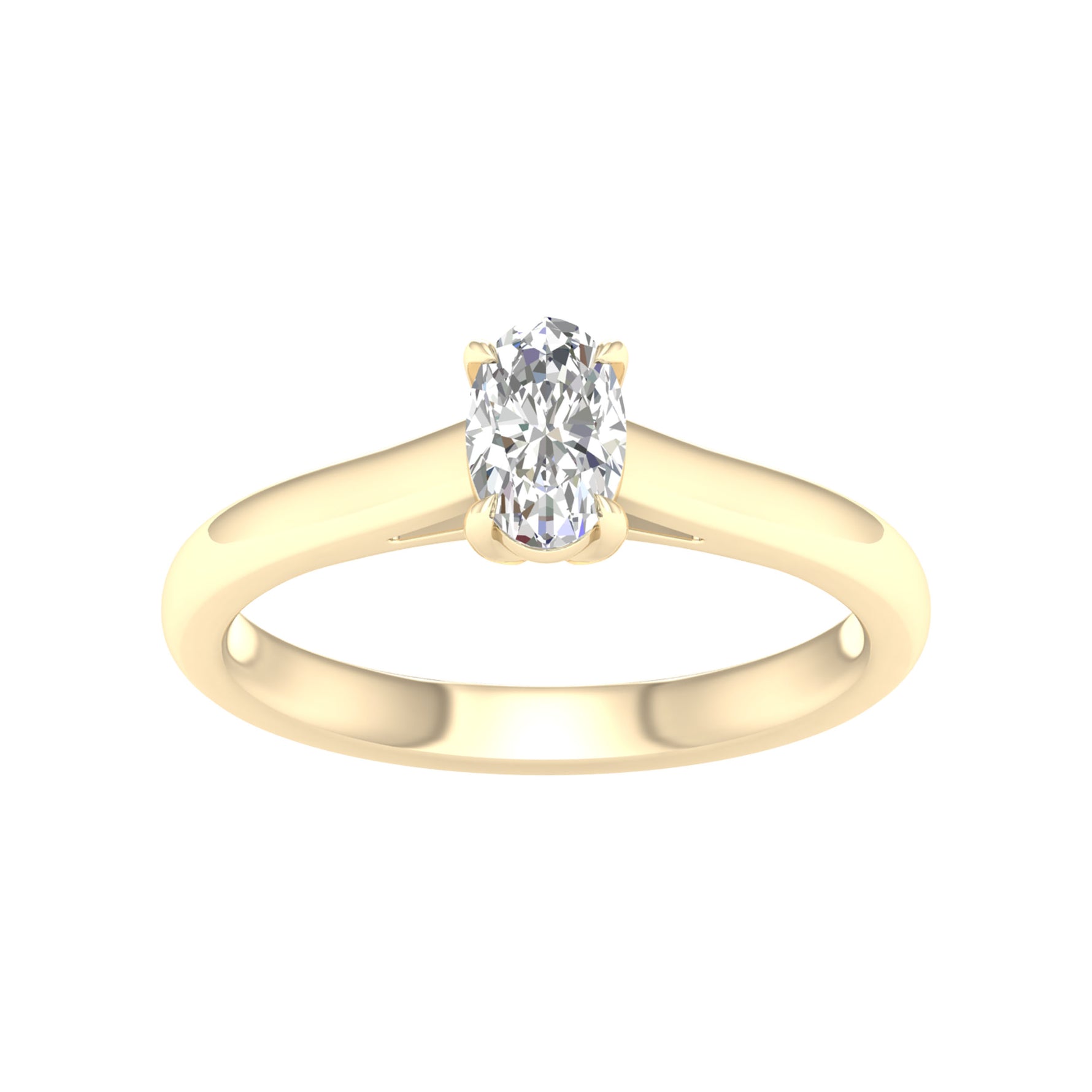14K 0.50CT Certified Lab Grown Diamond Ring ( IGI Certified ) - Picasso Gold & Diamond Jewelry