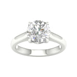14K 3.00CT Round Certified Lab Grown Diamond Ring ( IGI Certified ) - Picasso Gold & Diamond Jewelry