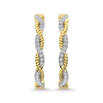 Earrings 10K Yellow Gold Diamond 1/5 Ct.Tw. Hoop Earrings 10K Yellow Gold Diamond 1/5 Ct.Tw. Hoop Earrings 64429Y