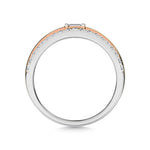14K White Gold Diamond 1/2 ct. tw. Fashion Ring, close-up of the diamond setting
