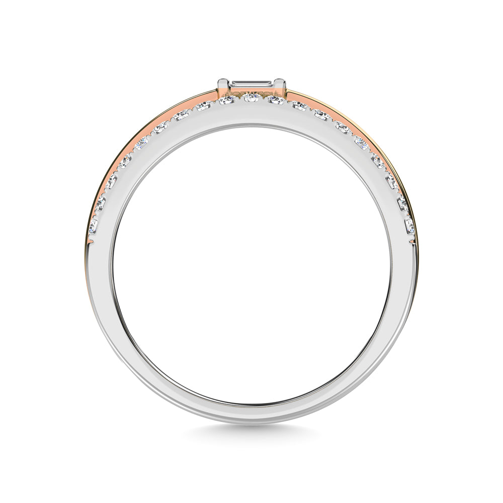 14K White Gold Diamond 1/2 ct. tw. Fashion Ring, close-up of the diamond setting