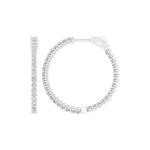 14K 2.00CT Lab Diamond Hoop Earring - Picasso Gold & Diamond Jewelry