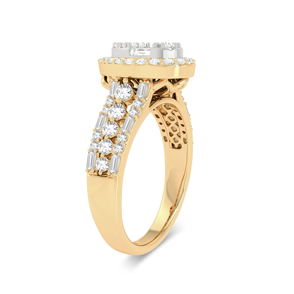 14K 0.75ct Engagement Ring - Picasso Gold & Diamond Jewelry