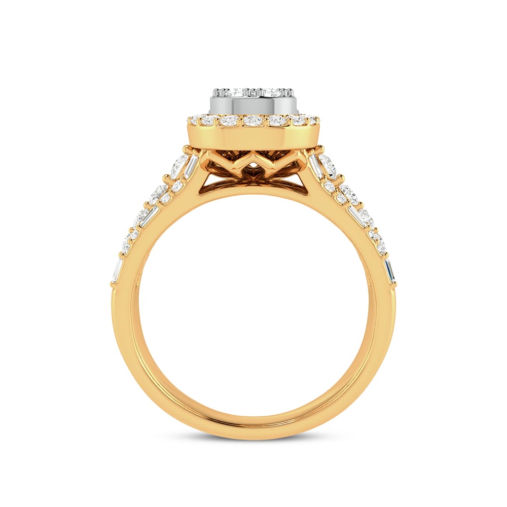 14K 0.75ct Engagement Ring - Picasso Gold & Diamond Jewelry