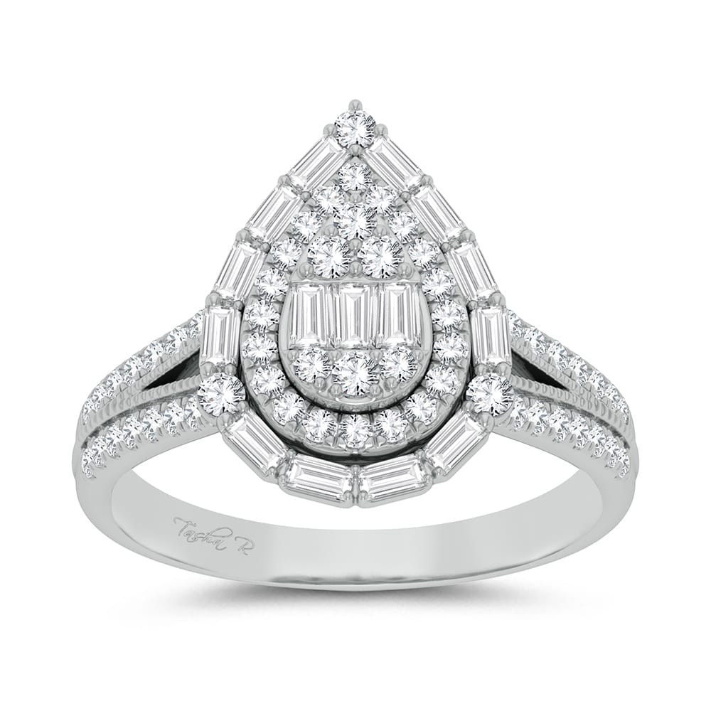14K 0.75ct Engagement Ring - Picasso Gold & Diamond Jewelry