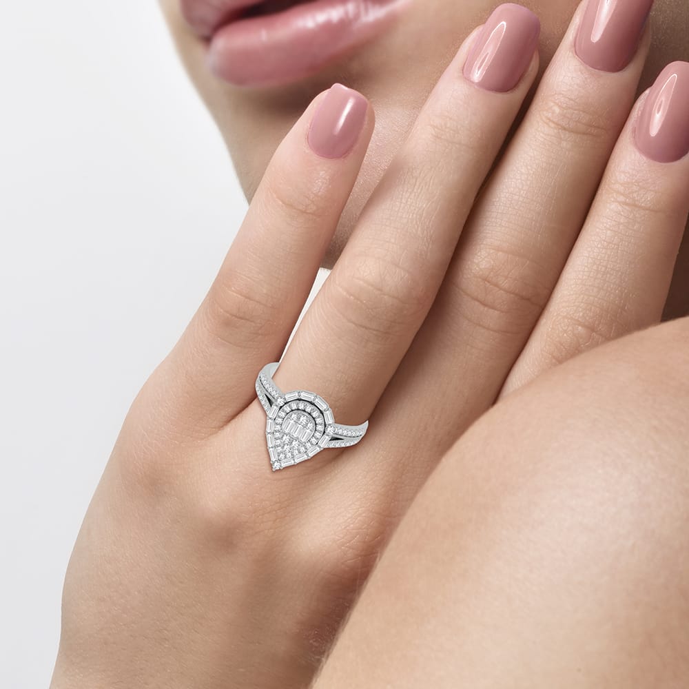 14K 0.75ct Engagement Ring - Picasso Gold & Diamond Jewelry