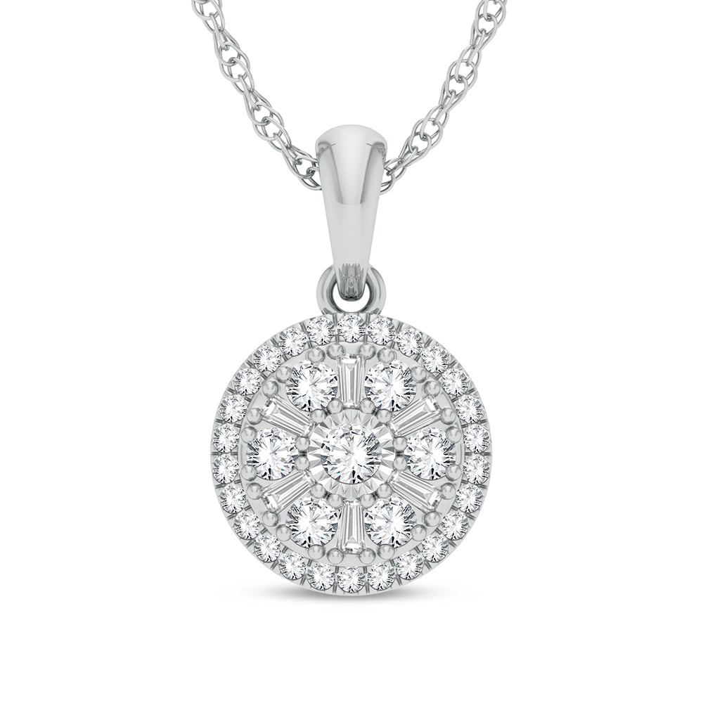 14K 0.25ct Diamond Pendant - Picasso Gold & Diamond Jewelry