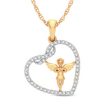 Angel Heart Diamond Pendant