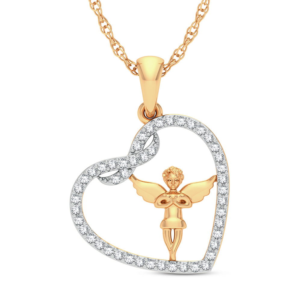 Angel Heart Diamond Pendant