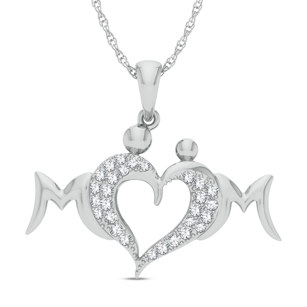 10K 0.17ct Diamond Pendant - Picasso Gold & Diamond Jewelry