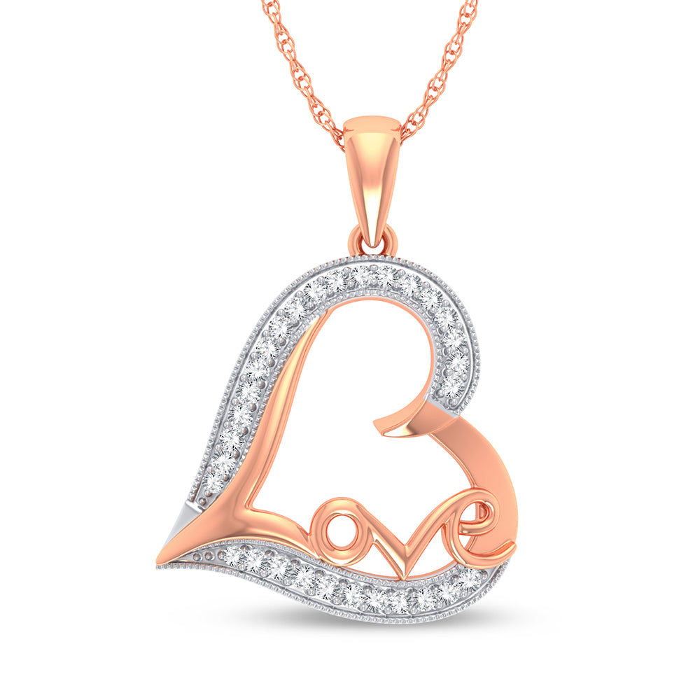 10K 0.20ct Diamond Pendant - Picasso Gold & Diamond Jewelry