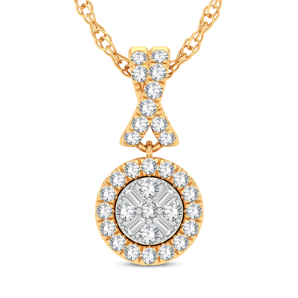 10K 0.20ct Diamond Pendant - Picasso Gold & Diamond Jewelry