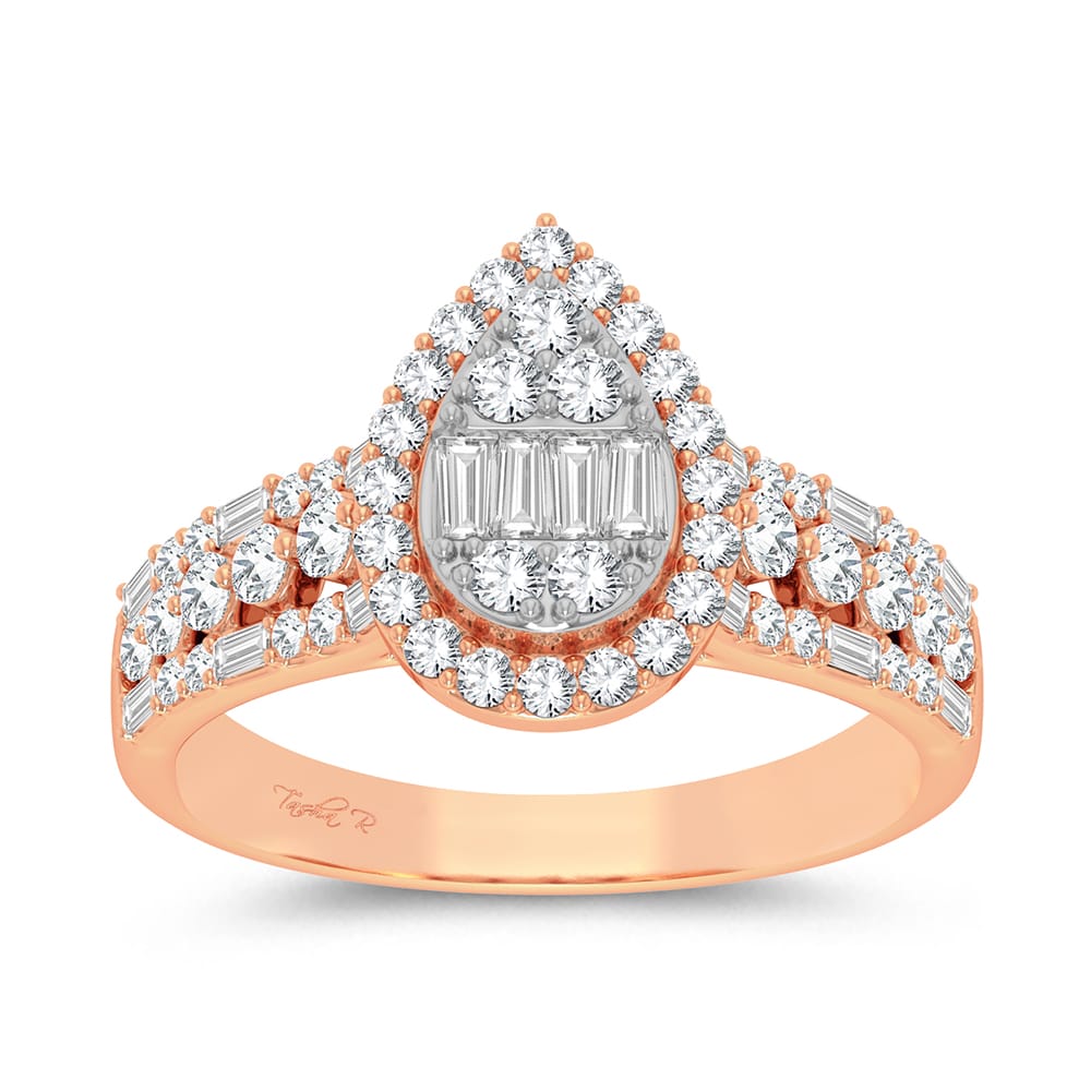 14K 0.75ct Engagement Ring - Picasso Gold & Diamond Jewelry