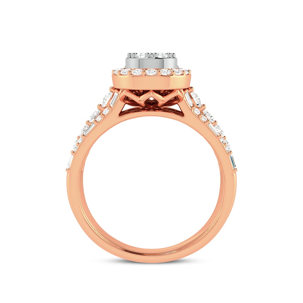 14K 0.75ct Engagement Ring - Picasso Gold & Diamond Jewelry