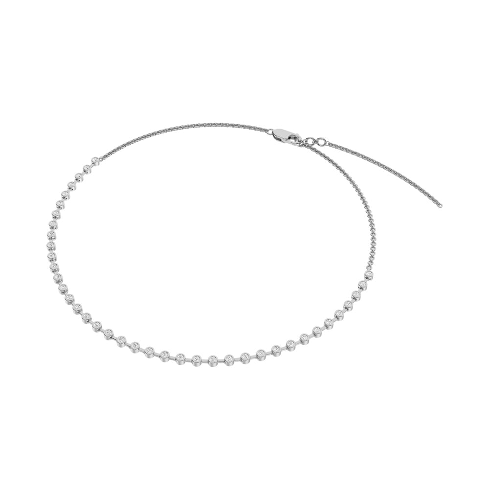 14K White Gold Diamond 1 1/2 Ct.Tw. Fashion Necklace