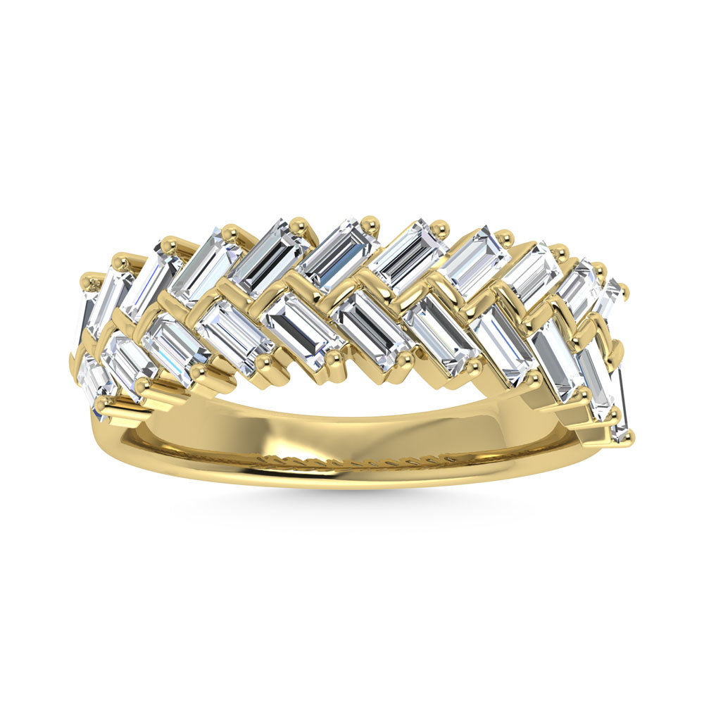 14K Yellow Gold Diamond 1/3 ct. tw. Men's Machine Band | Picasso Gold & Diamond