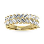 14K Yellow Gold Diamond 1/3 ct. tw. Men's Machine Band | Picasso Gold & Diamond