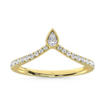 10K Yellow Gold Diamond 1/4 ct. tw. Chevron Band | Picasso Gold & Diamond